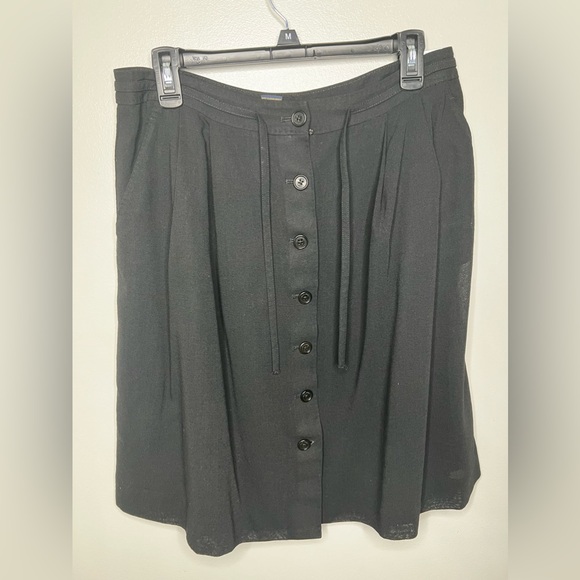 Brooks Brothers Button Down A-line Pleaded Skirt Size 12P - Picture 9 of 16